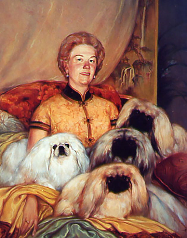 Joy Thoms with Pekingese